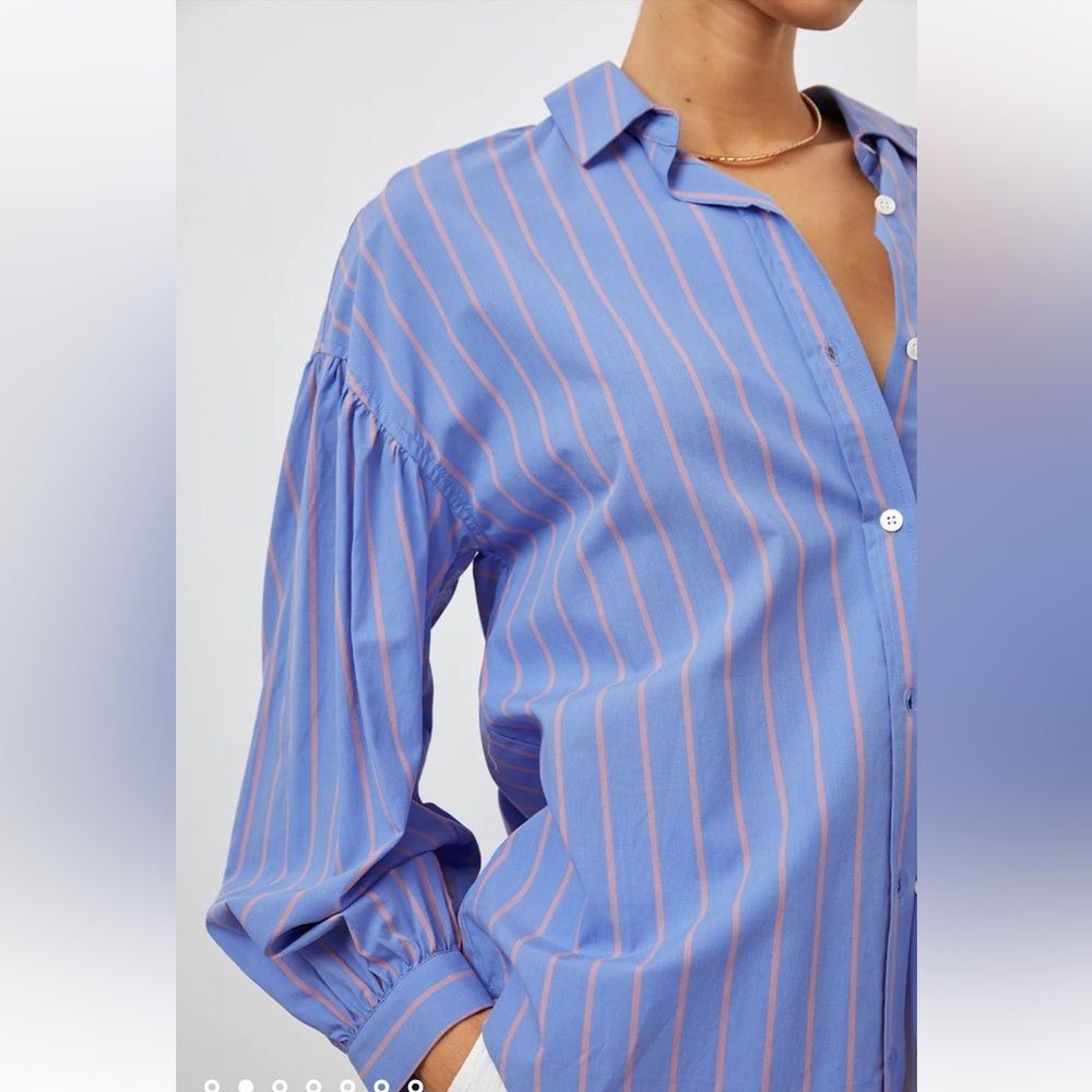 NWT Rails Janae Shirt, blue stripe sz. S
